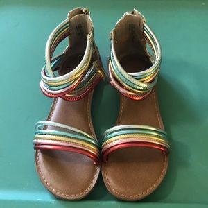Kidpik rainbow sandals